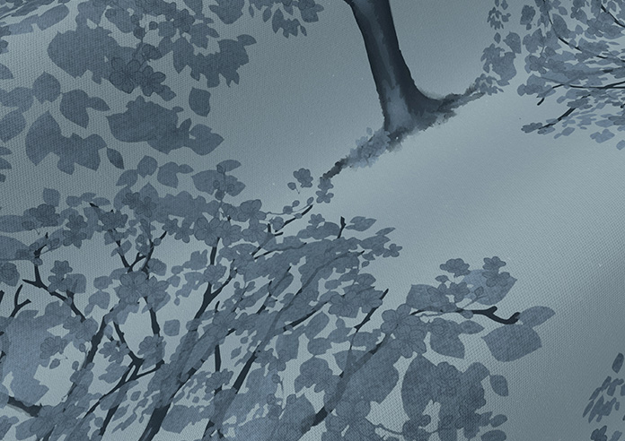 Classic Woodland, Monochrome - Roman Blind - Image 4